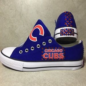 COMPASS BRAND MLB CHICAGO CUBS WOMEN BLING SHOES